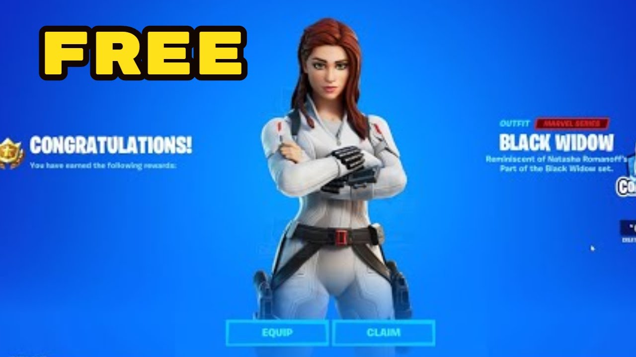 *NEW* FREE BLACK WIDOW SKIN!! (How To Get The Skin Early) FREE!!