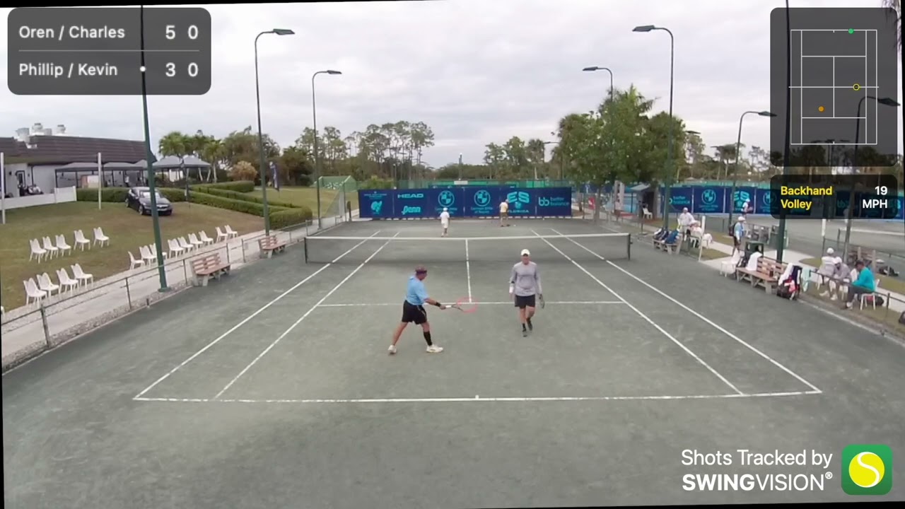 Level 2 Men's 55 Doubles  with Oren Motevassel.
