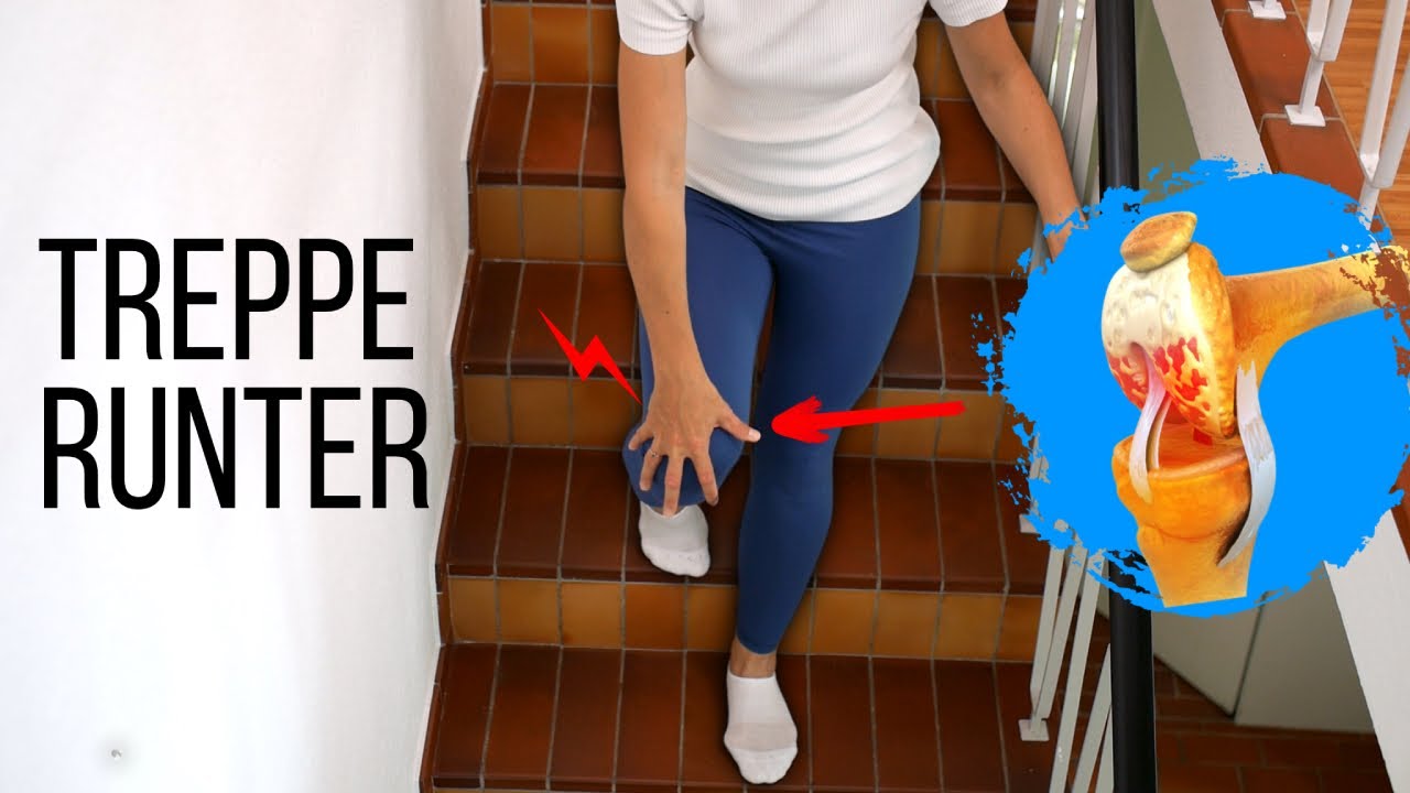 Warum das Knie beim Treppabgehen schmerzt und was helfen kann