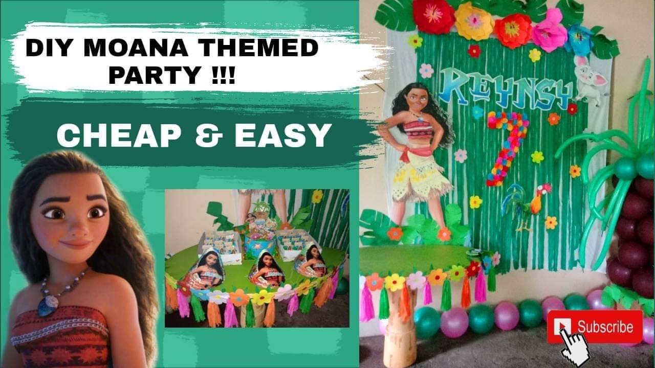 DIY Moana Themed Party / Cheap and Easy