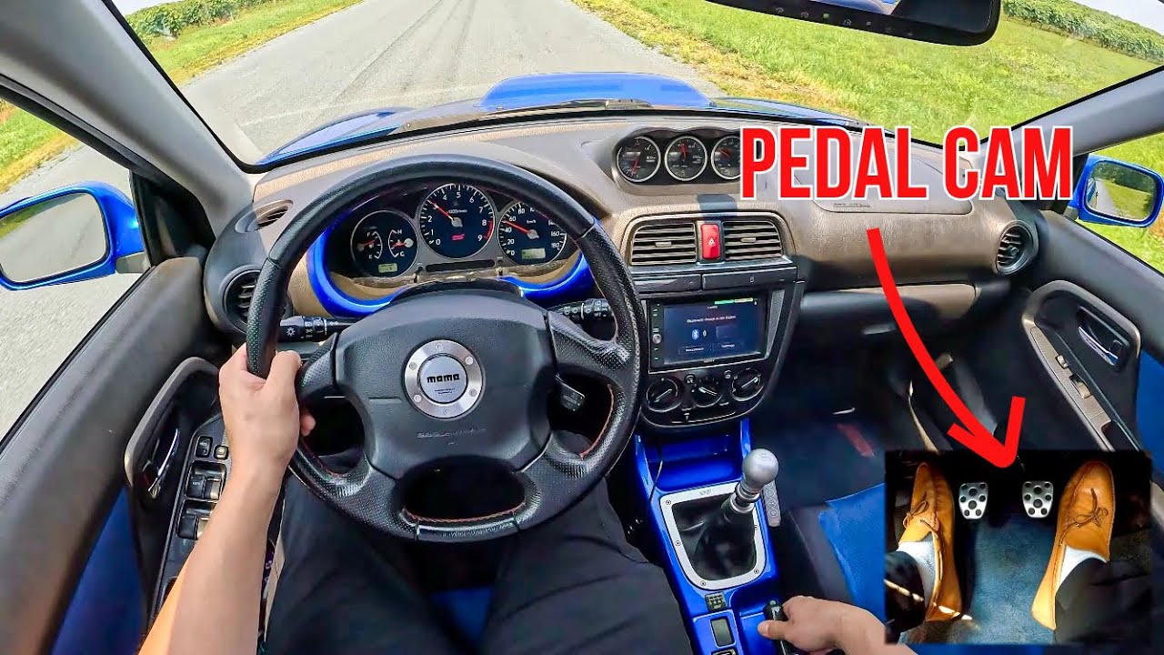 Subaru WRX STi (EJ207) z 2003 r. &bull; Doświadczenie z jazdy z perspektywy pierwszej osoby &bull; Kamera n...