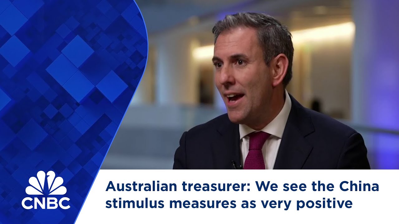 Australian treasurer: We see the China stimulus measures as very positive