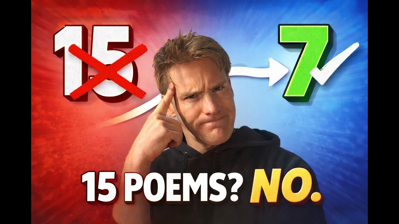 STOP Learning All Anthology Poems! Choose 7 Instead | GCSE Poetry
