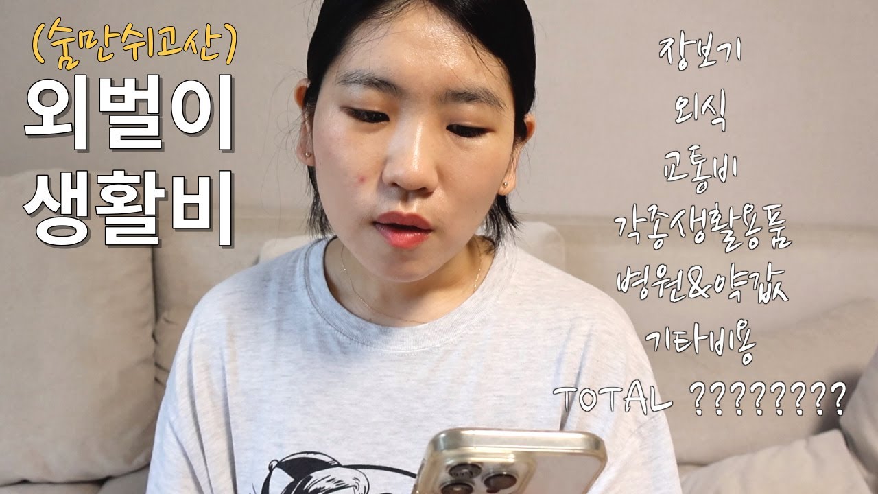 저 정말 숨만쉬고 살았어요..2인가구 외벌이 짠내생활비(feat.절약초보의 절약꿀팁)