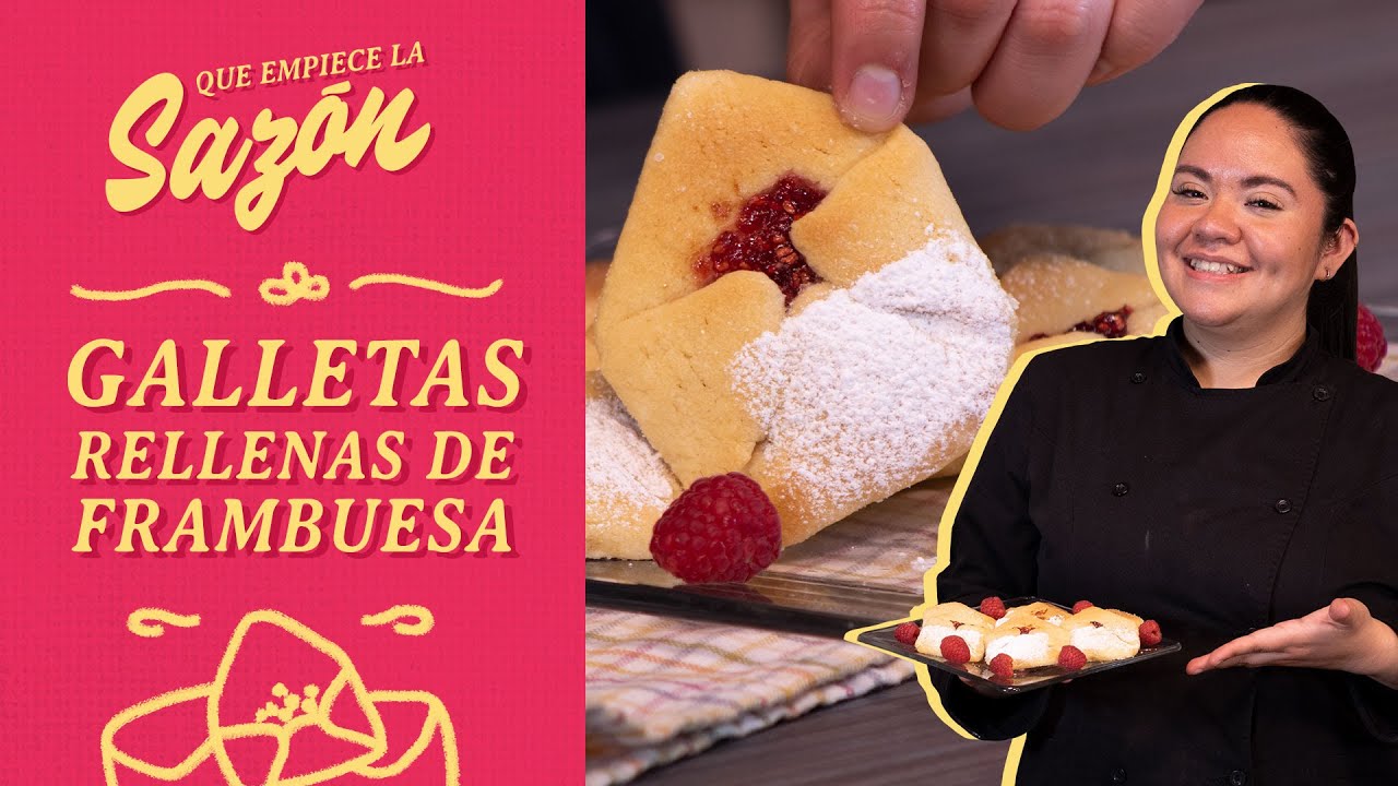 Galletas rellenas de mermelada casera de frambuesa | Cocina Delirante