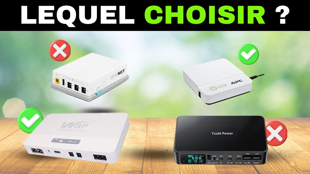 ✅7 Meilleurs Mini UPS SAI pour Routeurs [2026]🔋Alimentation de secours Modem, WiFi, Caméras, Alarmes