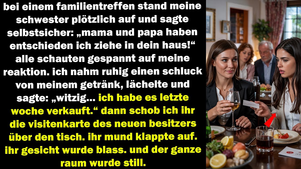meine schwester wollte einfach in mein haus ziehen – doch ich hatte es heimlich verkauft