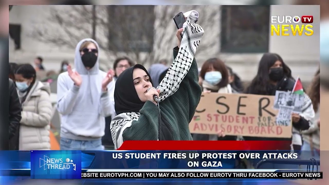 US STUDENT FIRES UP PROTEST OVER ATTACKS ON GAZA