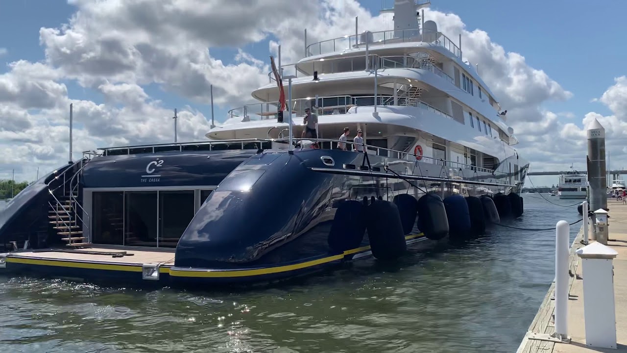 Super yacht c2 docking Charleston SC May 14, 2020