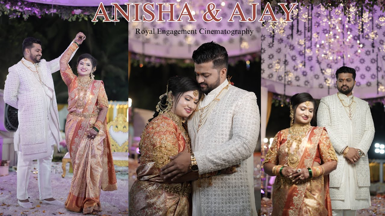 Anisha & Ajay Engagement Cinematic Video ❤️ | Royal Engagement | Ring Ceremony 😍💕💍