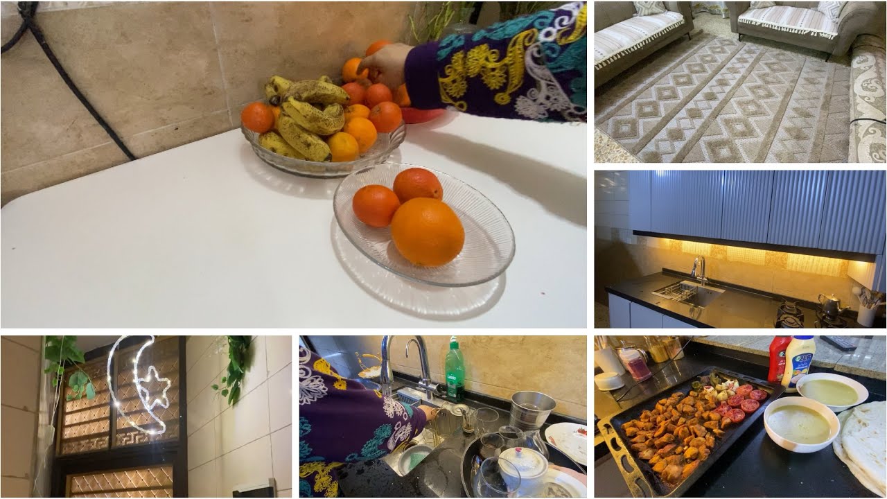 تنظيف البيت 🥰نشره رمضان😇غيرت زوليه الصاله🤩اطيب تكه دجاج😇