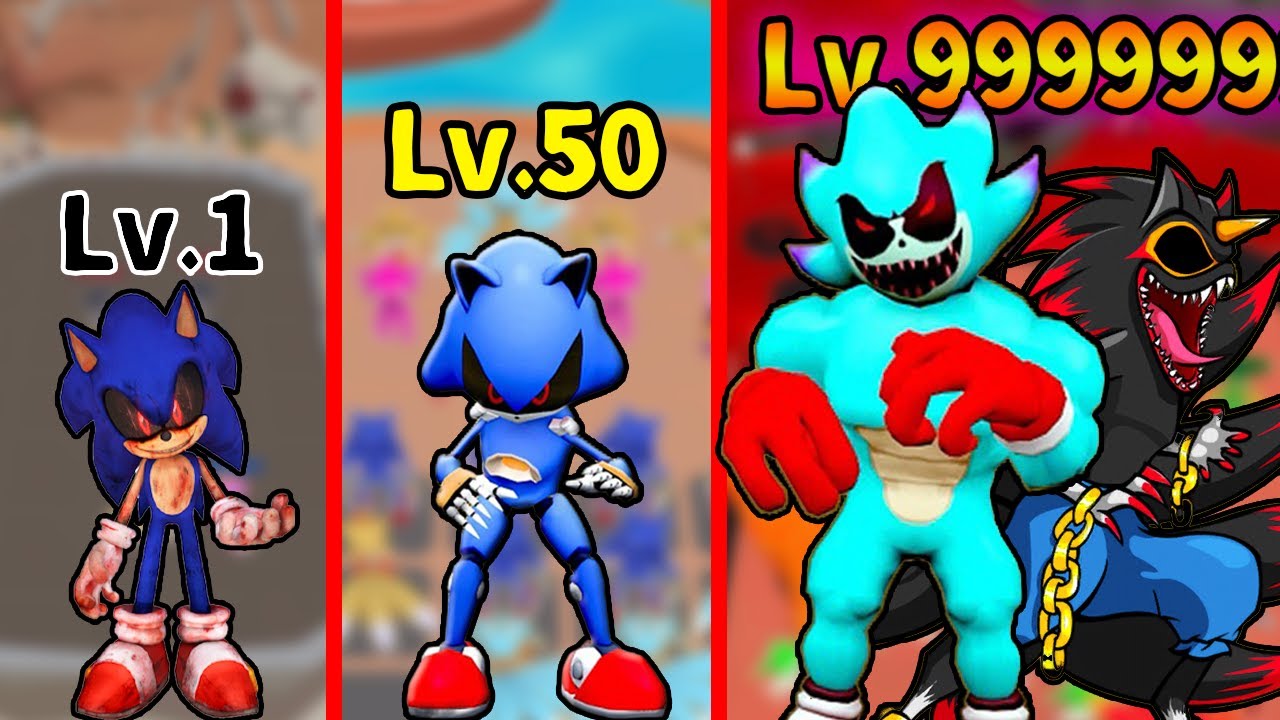 ソニックexeやテイルズexeを合成して進化させる広告のゲームで最後の最強キャラ作ってみた | スマホゲーム Merge Fight Hedgehog & Fox マージファイト