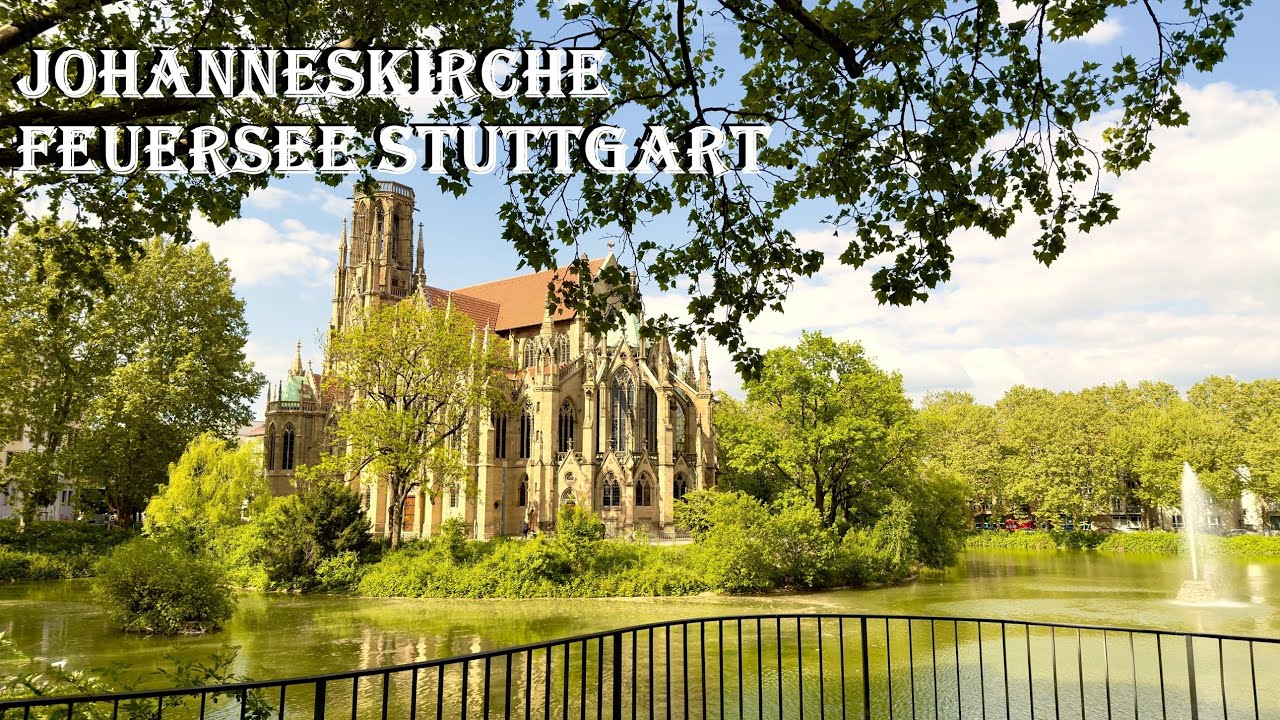 John&acute;s Church at Lake Feuersee in Stuttgart, Germany