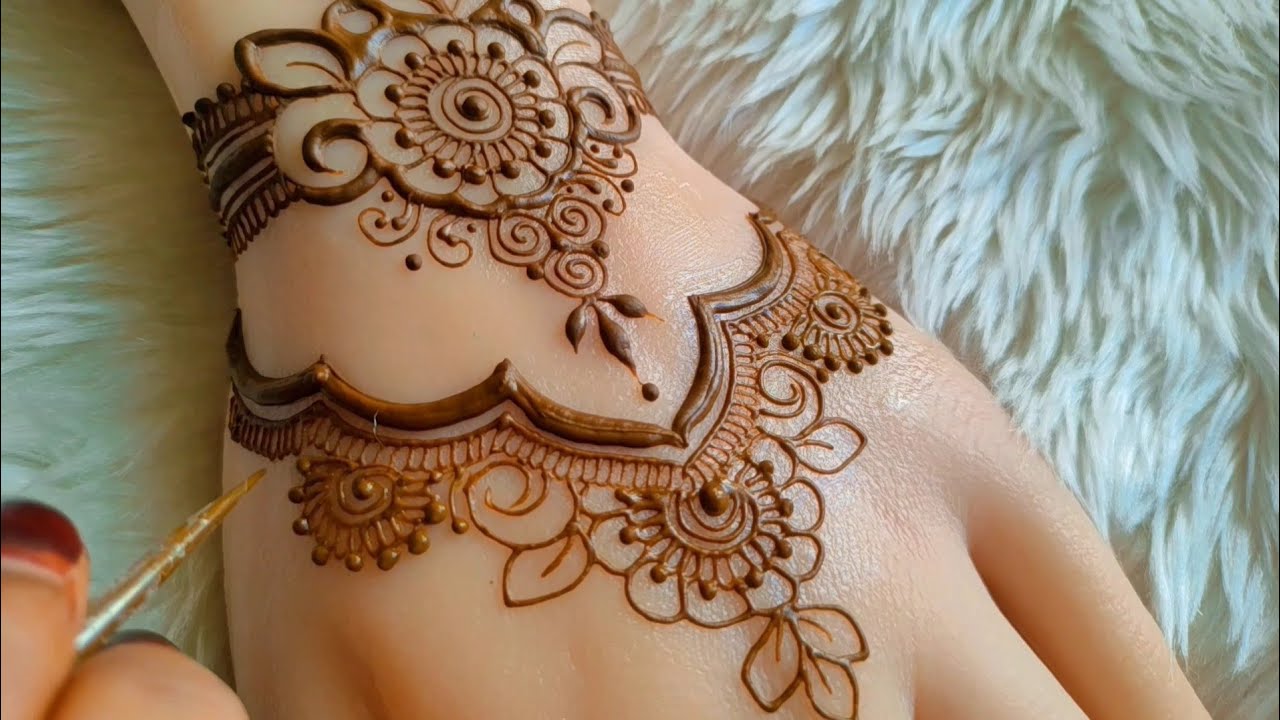 Simple Beautiful Mehndi Design|Mehndi ka Design|mehndi design simple|simple aesthetic mehndi design