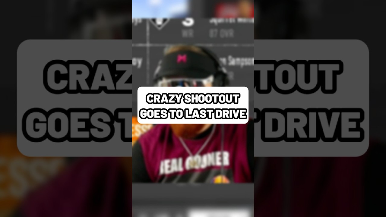 Trash Talk Game Turns to INSANE Shootout #madden25 #madden