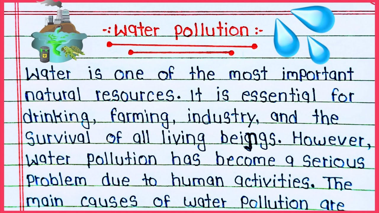 Water Pollution Essay in English || Essay on Water Pollution for Students 🌍