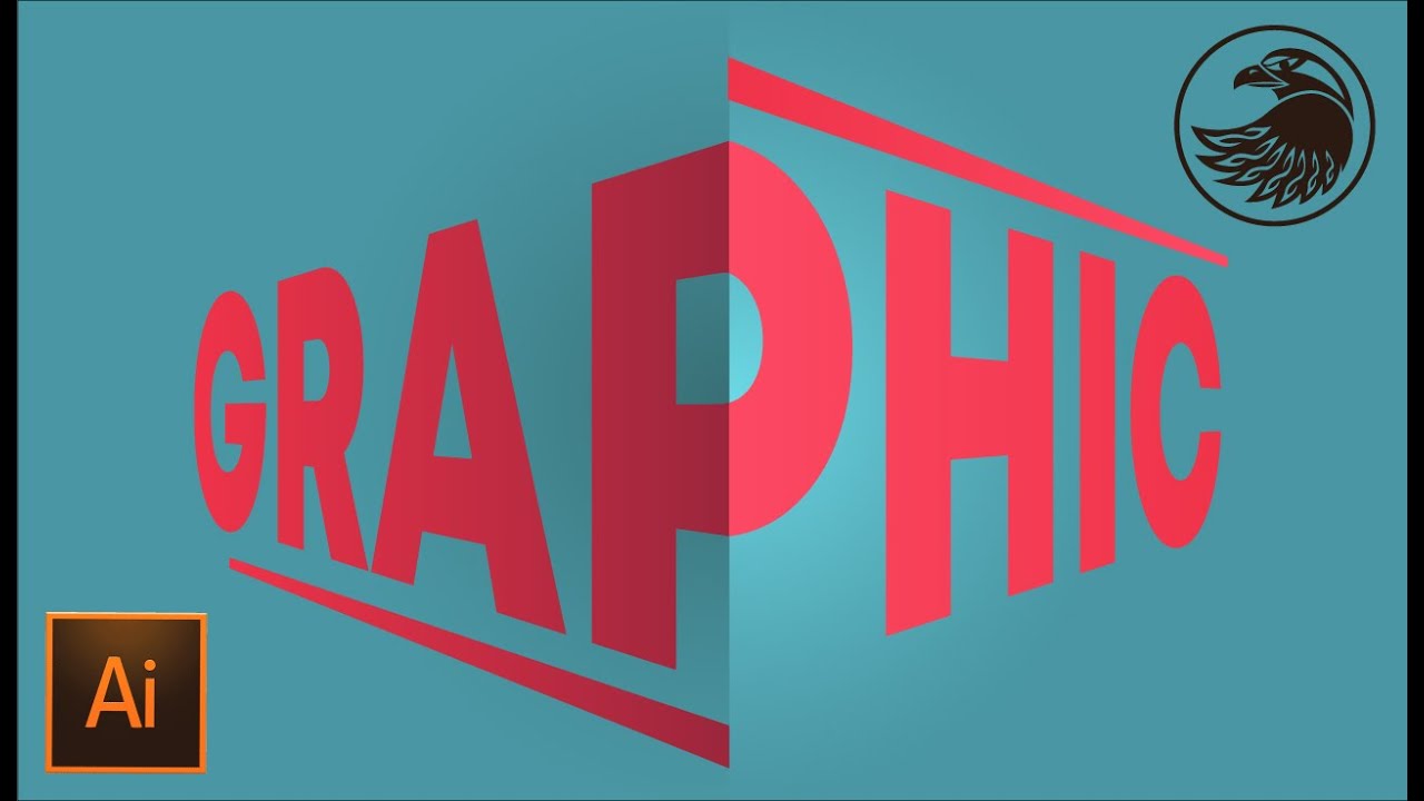КАК СДЕЛАТЬ ТЕКСТ В ПЕРСПЕКТИВЕ С ПОМОЩЬЮ ГРАДИЕНТА | УРОКИ adobe illustrator
