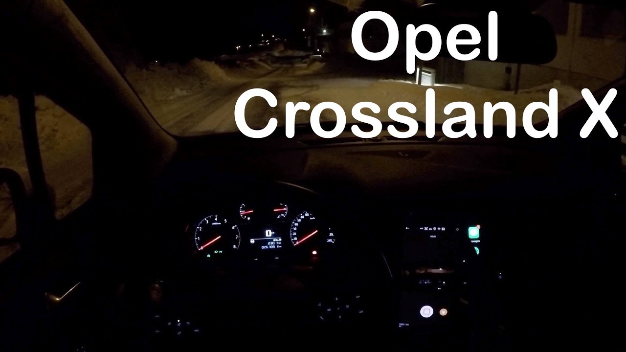 Opel Crossland X POV Winter Night Drive - PointOfViewCars