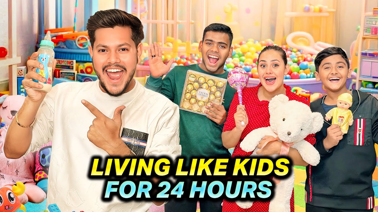 ২৪ ঘন্টার জন্য বাচ্চাদের মতো থাকার প্রতিযোগিতা | Living Like Kids For 24 Hours Challenge | Rakib