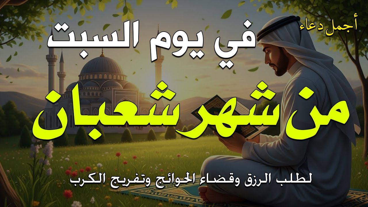 دعاء فى يوم السبت المستجاب دعاء يوم 5 من شهر شعبان للرزق والشفاء العاجل وقضاء الحوائج