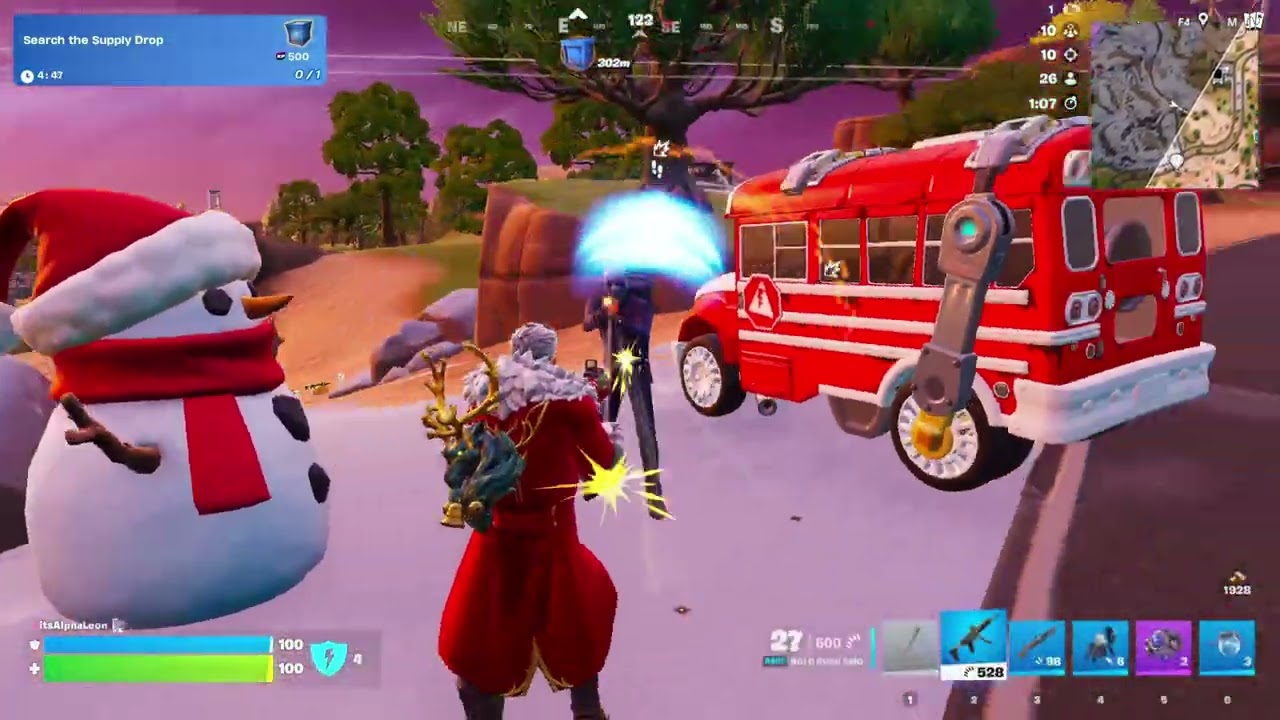ONLY HOLIDAY PRESENTS! CHALLENGE(FORTNITE C7S1)