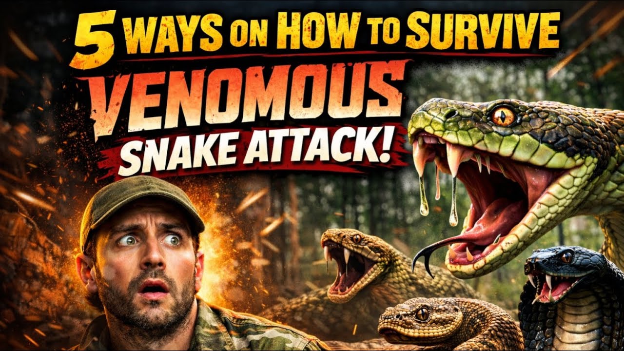 5 Ways On How To Survive Venomous Snake Attack | Survival
