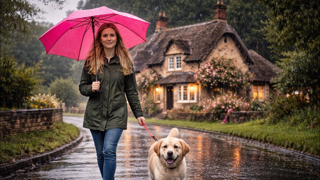 The Quiet Life: Rainy Morning in the English Countryside 🌧️ | Peaceful Village Walk