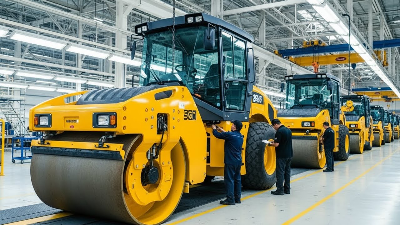 How Bomag Makes Heavy Road Rollers | Inside German Equipment Plant