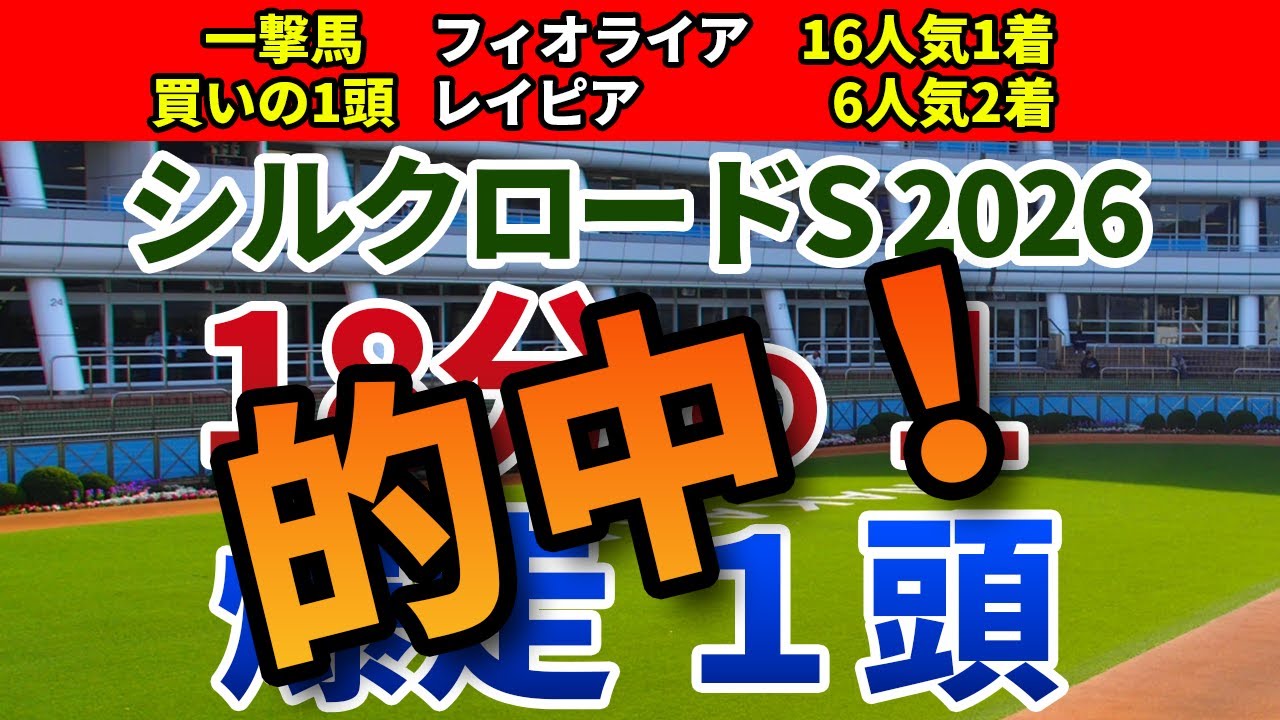 シルクロードステークス2026 追い切り後【買いの1頭】公開！馬齢別成績から見える激走パターンは？大幅な条件好転で波乱を呼ぶ妙味馬を発表！
