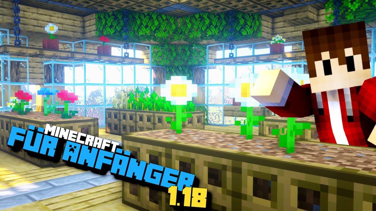 Mein GEWÄCHSHAUS | Minecraft für Anfänger 1.18 #24 |  LarsLP