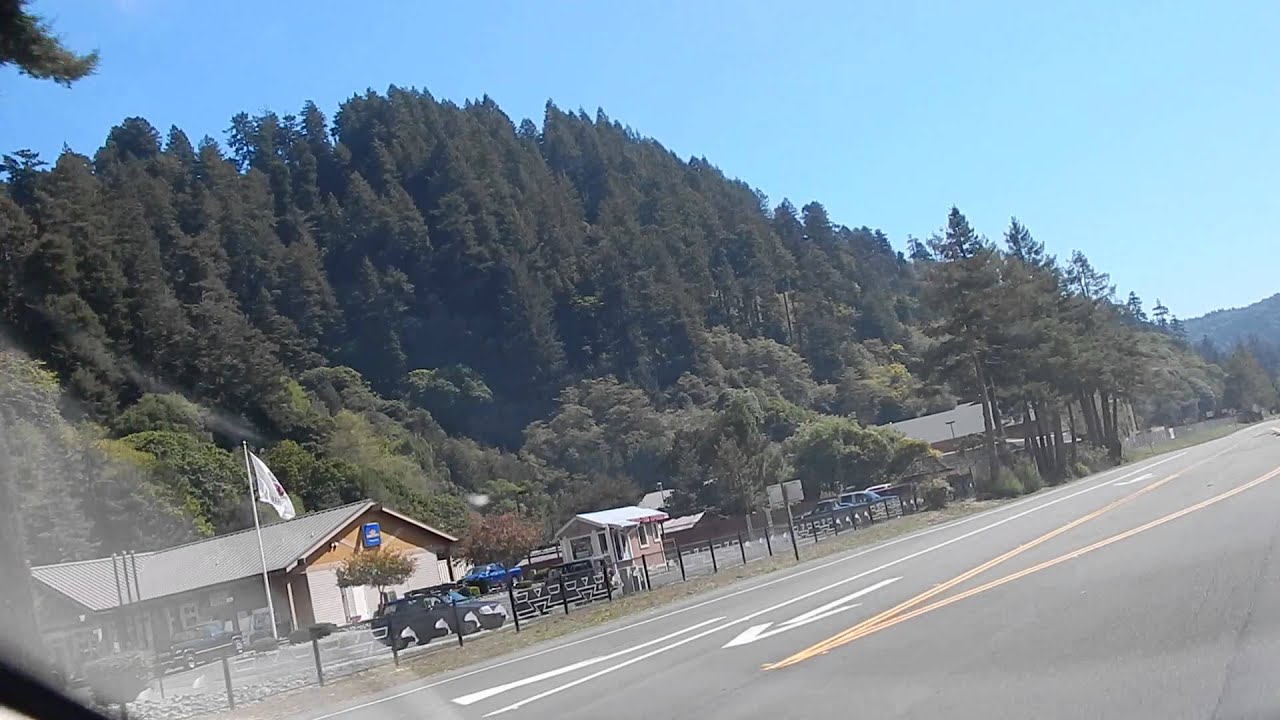U.S.  Route 101 South through beautiful Klamath, California 95548