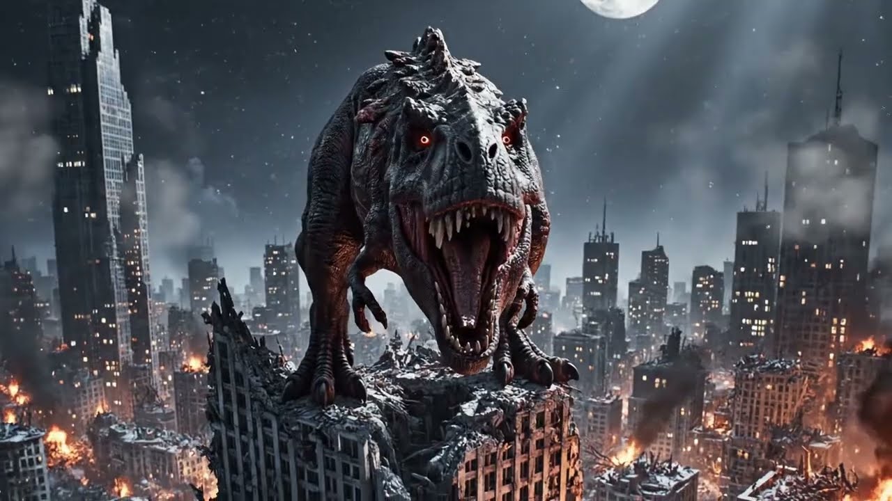 The power of unity against the carnivorous T. rex. @The-world-of-ancient-animals