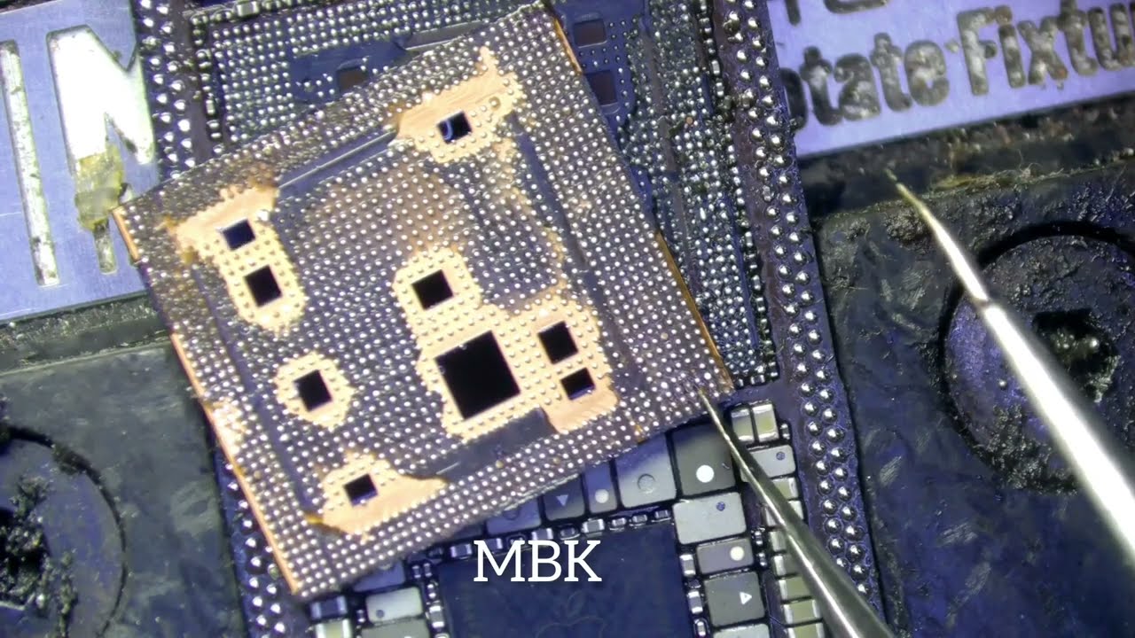 iphone 11 cpu reballing |low booting| A13 cpu simple safe method