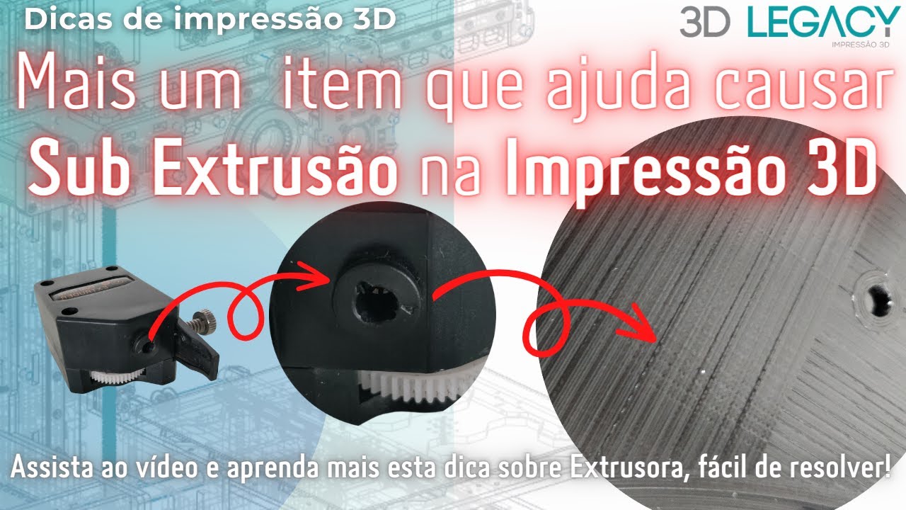 🔨 Mais um item que ajuda causar Sub Extrus&atilde;o na Impress&atilde;o 3D, f&aacute;cil de resolver!