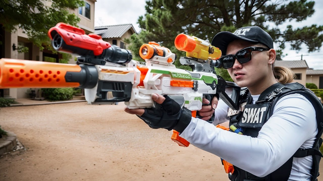 LTT Nerf War : SEAL X Warriors Elite Nerf Guns Tactical Mission Against Crime