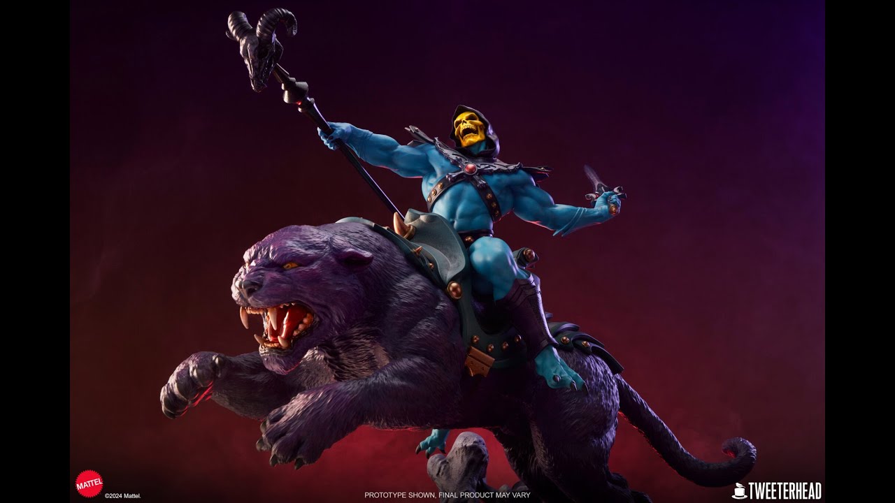Tweeterhead Skeletor and Panthor Deluxe Statue Unboxing ( No Commentary )