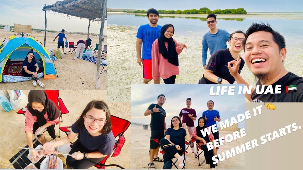 CAMPING VIBES AT THE MANGROVE BEACH, UMM AL QUWAIN, 🇦🇪 | LIFE IN UAE @Filipinalivinginuae