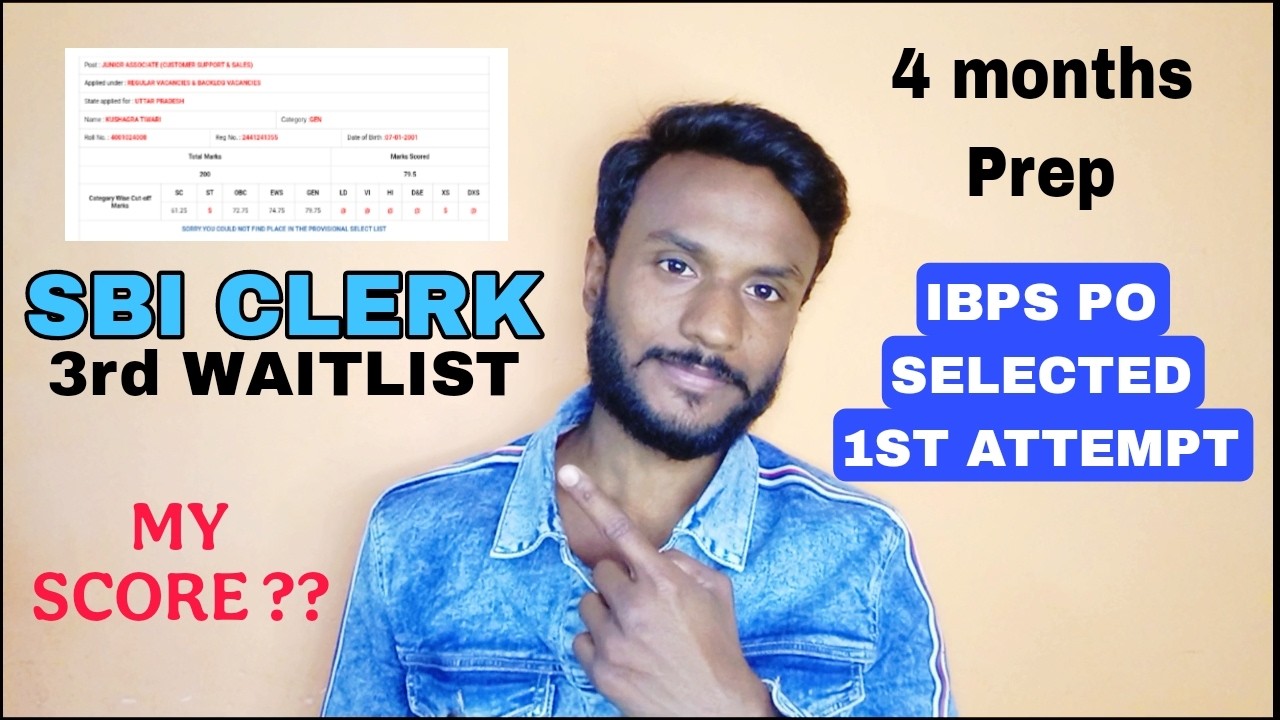 SBI CLERK RESULT | WAITLIST | STILL WAITING
