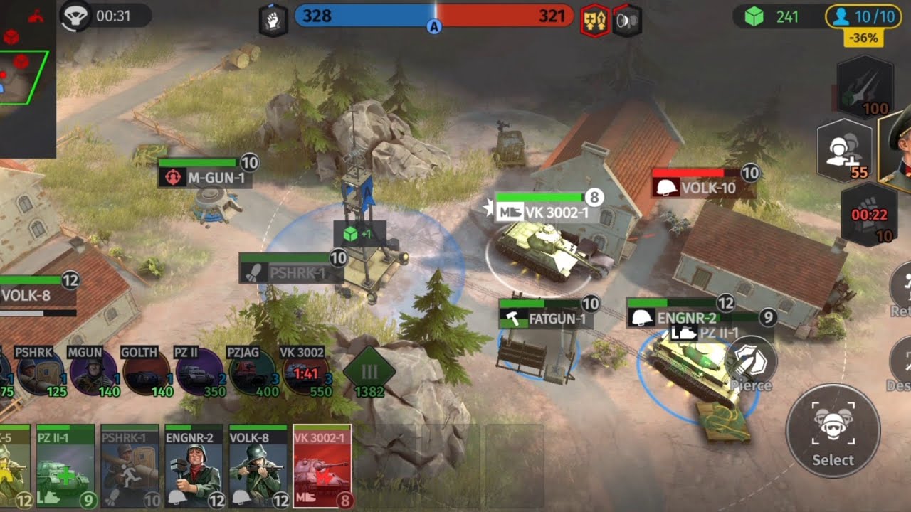 Wwa rts gameplay.  German vs german just different officer. 🇩🇪 vk3002 & panzer 2