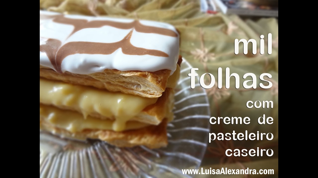 Mil Folhas com Creme de Pasteleiro Caseiro [Bimby] &bull; www.luisaalexandra.com
