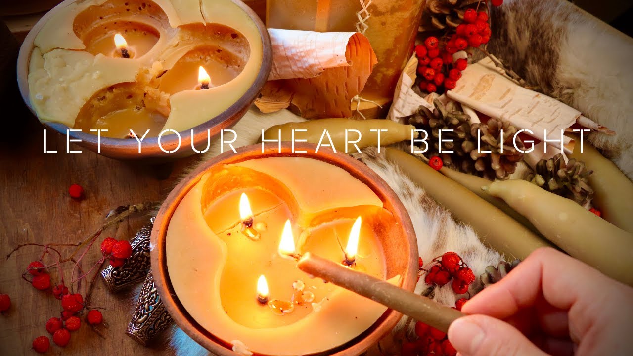 Living on the North with the Dark Winters || How Vikings Lit their Homes || Making Beeswax Candles