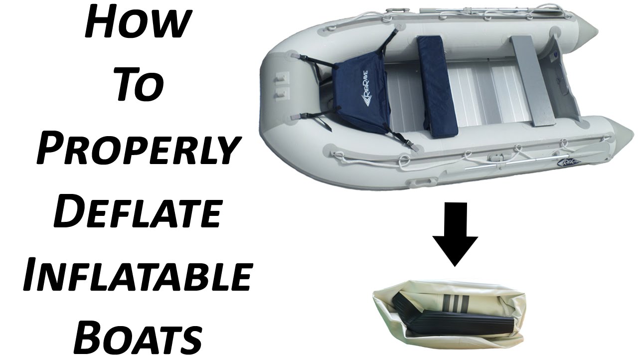 How to Deflate and Store Inflatable Boats
