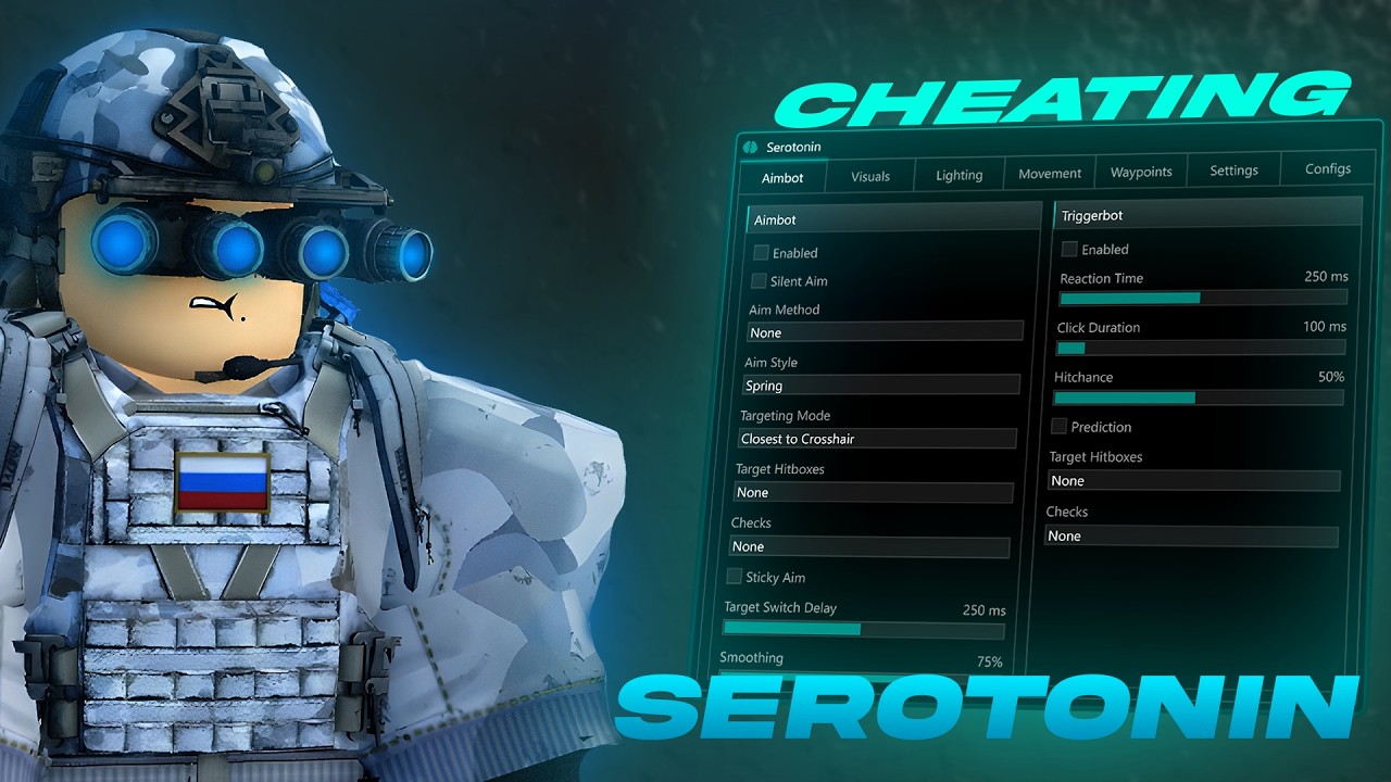 CHEATING WITH THE BEST EXTERNAL | SEROTONIN ROBLOX