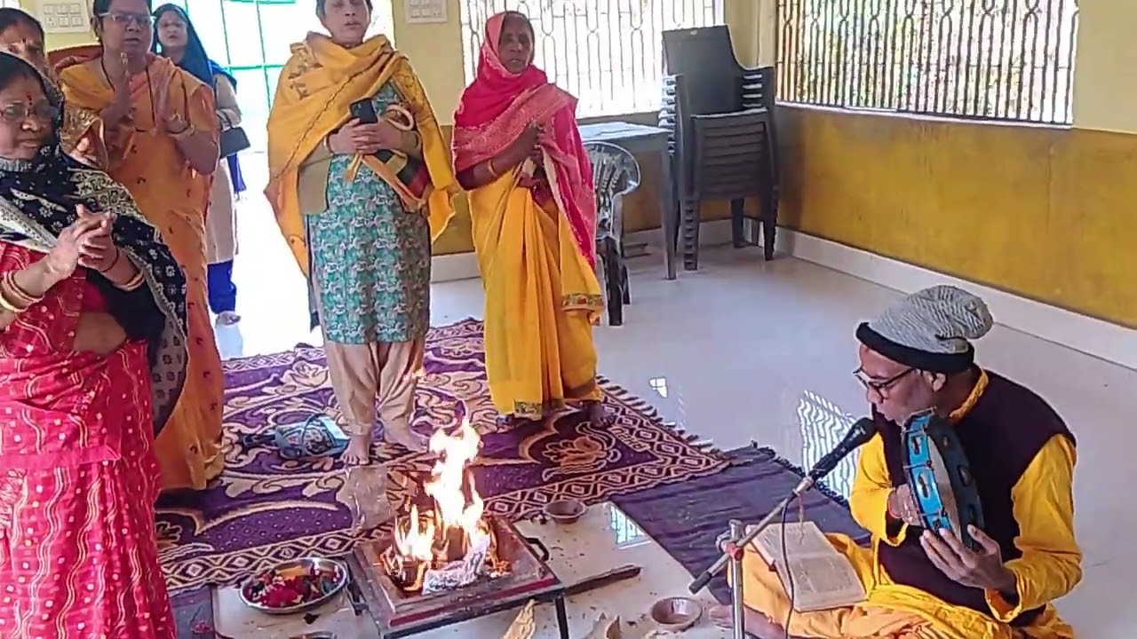 Pt. Shri Shriram Sharma Acharya Gurudev ke Adhyatmik Janam Din par Gayatri Mandir me Bhavya Havan
