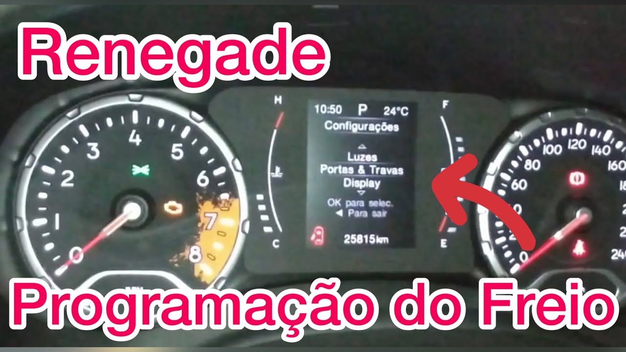 Jeep Renegade Como Programar o Freio eletrônico no Computador de Bordo