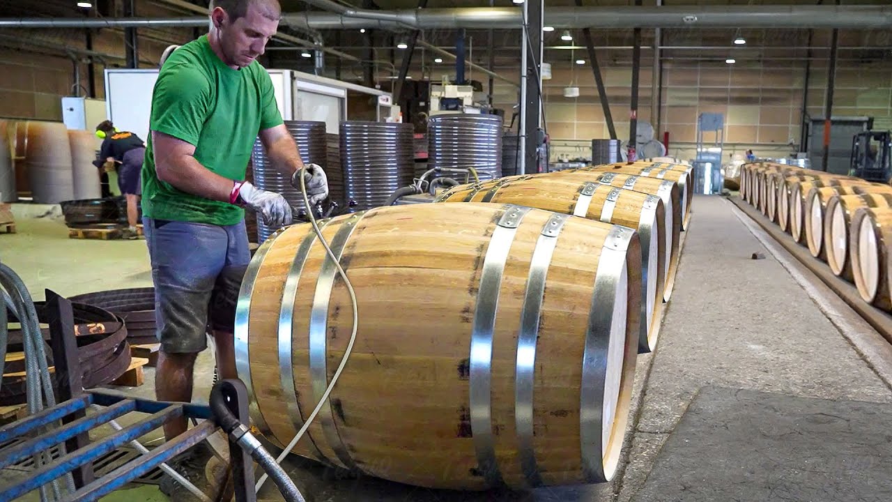 Inside French Factory Producing Massive Traditional Wine Barrels