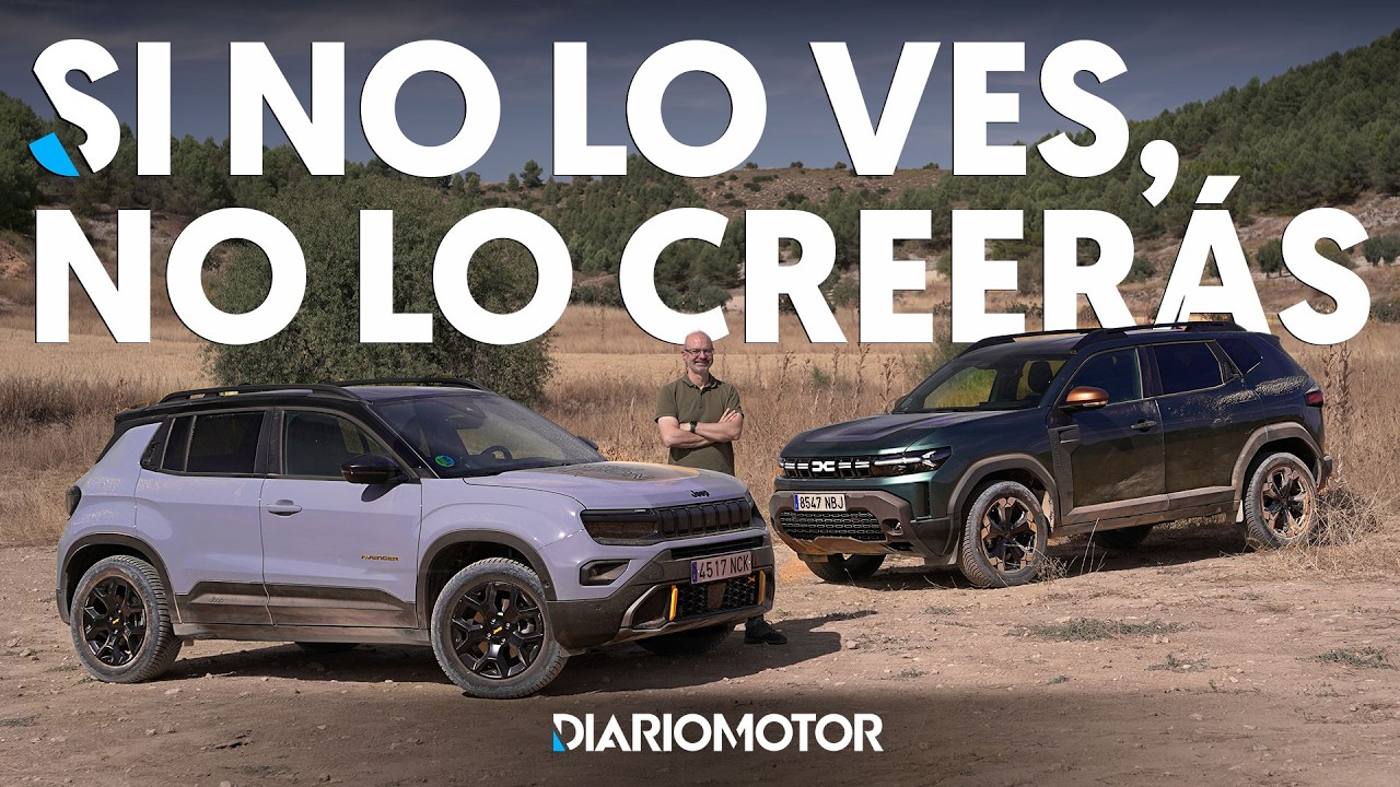 ¡No lo hagas con tu coche!: comparativa 4x4 Jeep Avenger 4xe vs Dacia Duster 4x4 con vencedor al KO
