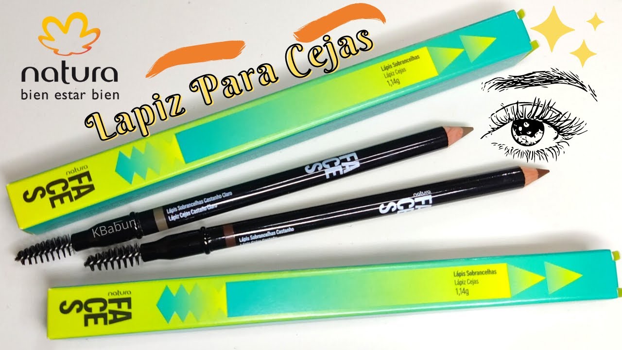 LAPIZ PARA CEJAS CASTAÑO CLARO Y CASTAÑO OSCURO NATURA FACES.