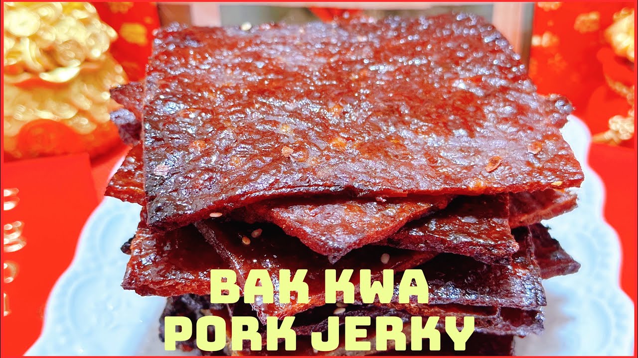 BAK KWA- PORK JERKY - KHÔ HEO NƯỚNG món mới hot trend ngon tuyệt cho Tết các bạn nhớ thử nha