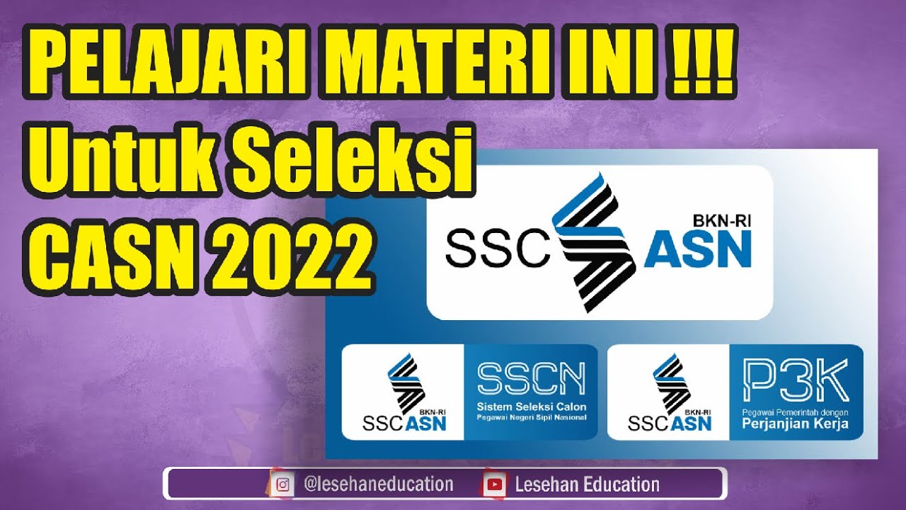 Perbedaan Dan Persamaan Materi Soal CPNS DAN PPPK 2022